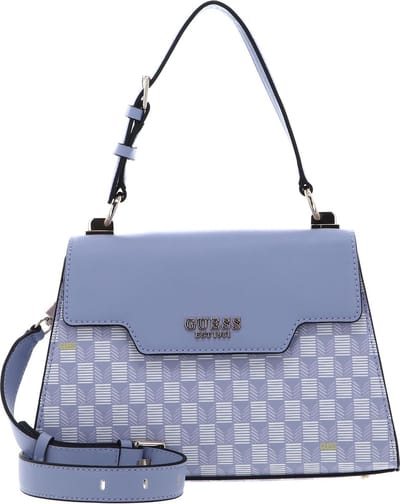 GUESS Shopper Schoudertas Hallie Top Handle Flap Lavendar Logo Paars