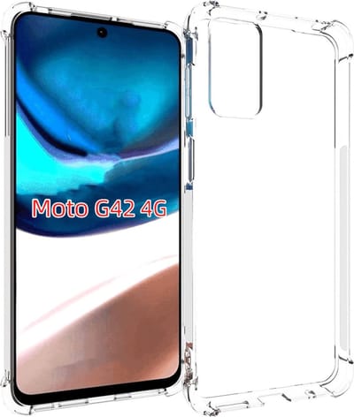 Shockproof Flexibele achterkant Silicone hoesje Transparant Geschikt voor: Motorola Moto G42
