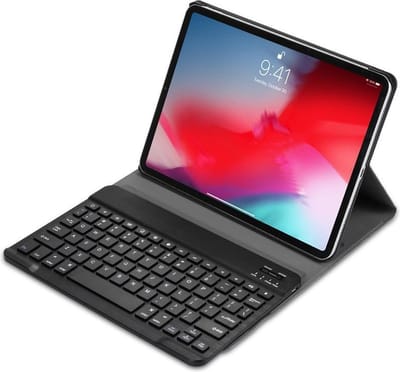 Geschikt voor iPad 10.2 / Air 10.5 / Pro 10.5 Smart Keyboard Case Bluetooth Toetsenbord Hoesje - Zwart
