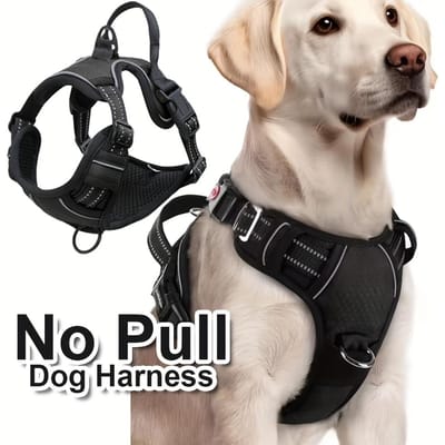 1 Stuk Anti-Trek Hondenharnas Verstelbaar Service Vest met Reflecterende Strip Geschikt voor Training Hond Uitlaatuitrusting Verstelbaar Hondenharnas L