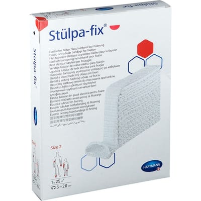 Hartmann - Stulpa fix - zeer elastisch netverband - op rol - nr2 voet - knie