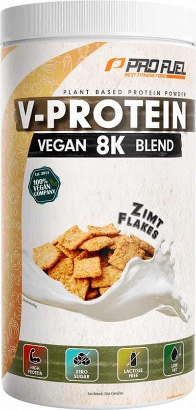 ProFuel V-Protein 8K Blend (750g) Cinnamon Flakes - Eiwitten - Veganistisch eiwit