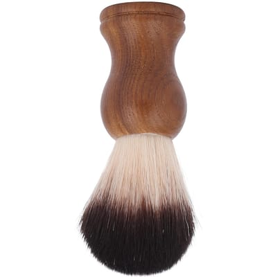 Brosse de rasage professionnelle, brosse de rasage Portable pour Salon de coiffure à domicile avec manche en bois brown
