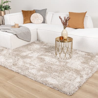 NATURL. Shaggy vloerkleed - Blaze Beige/Grijs - 240x330cm