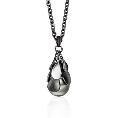 Luna-Pearls - 216.0846 - Ketting - 925/-Zilver met Tahiti gekweekte parel