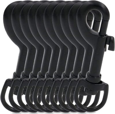 XYZ Goods - Musketonhaak - Hondenriem Haak - 55mm - Stevig -  Zwart - 10 Stuks