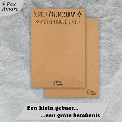 BFF Ketting voor 3 'Zonder Vriendschap mist een dag zijn kleur' - Magnetisch Glitter Hartje - Vriendschapsketting op Cadeau Kaartje - 45cm + 5cm verstelbaar - Zilverkleurig - Best Friends Hanger - Pax Amare