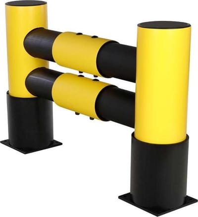 Rekbescherming - Geel/Zwart - 1137 mm (B) x 705 mm (H) - Flexibele kunststof - d-flexx - Golf