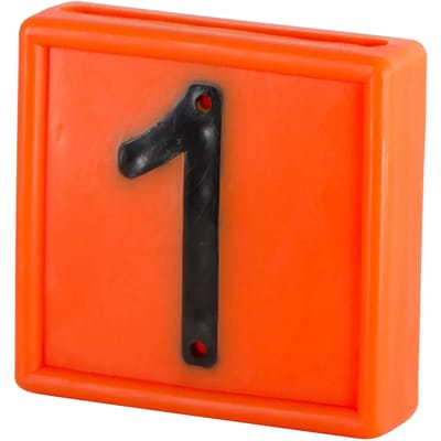 Genummerde markeerkraag om op de armband te schuiven Kerbl N°1 (x10)