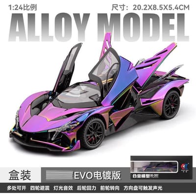 Hoge Kwaliteit Apollo EVO Zonnegod Legering Auto Model - Diecast Metaal Supercar Replica Realistisch Jongens Premium Kinderen Sportauto Hoge Kwaliteit Speelgoed