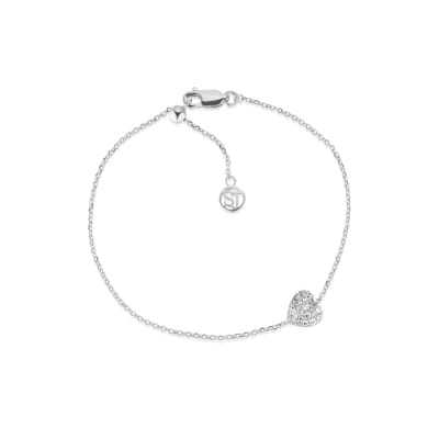 Sif Jakobs Jewellery Caro zilveren armband met bedel ingezet met zirkonia SJ-B72358-CZ
