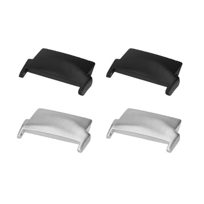 kwmobile Verbindingsadapter horlogebandje geschikt voor OnePlus Watch 2 / OPPO Watch X - Voor 22mm bandjes - Set van 4 - Geen gereedschap nodig