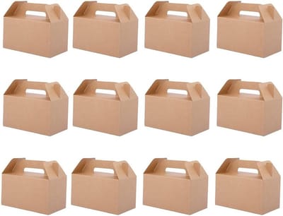20 Stuks Papieren Voedseldozen voor Taarten, Snoep en Afhaalmaaltijden - Ideaal voor Gebak, Koekjes en Snacks