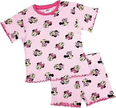 Minnie Mouse Shortama - maat 98/104 - Roze - Disney Meisjespyjama