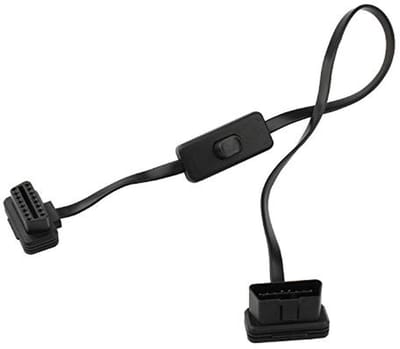 OBD2 16 Pin Mannelijke naar Vrouwelijke Verlengkabel met Schakelaar - Diagnostische Codelezer Adapter voor Auto