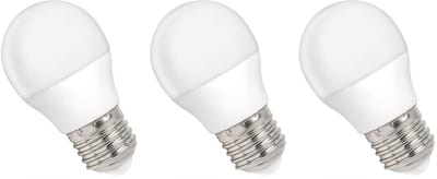 Spectrum LED Kogellamp E27 4W - 230V - 340 Lumen - 6000K Koud wit - Helder daglicht - Energiezuinig - 3 stuks