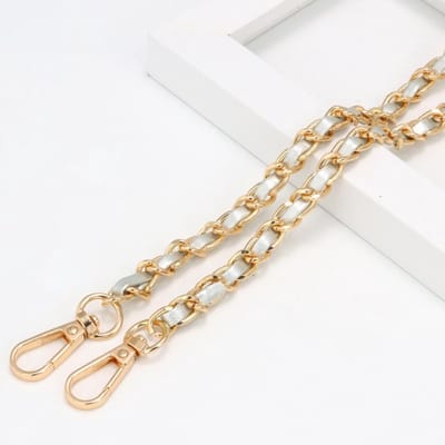 120 cm metalen draagriem voor handtassen, schouderband, vervangingsketting voor tas, DIY-accessoire, goud en zilver kleuren