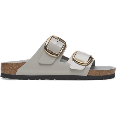 Natuurlijke suède leren sandalen met grote gesp voor dames Birkenstock Arizona