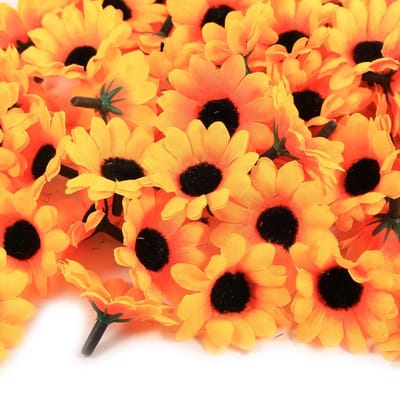 11 Kleuren 100 STuks Kunstbloem Gerbera Margriet Stof Bloem Hoofd Bruiloft Feest DIY Decoratie Ambacht Type 1