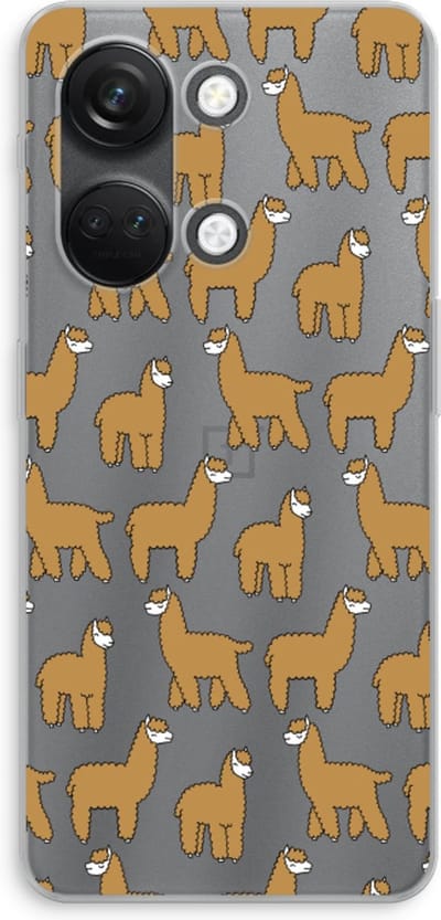 Case Company® - Hoesje geschikt voor OnePlus Nord 3 hoesje - Alpacas - Soft Cover Telefoonhoesje - Bescherming aan alle Kanten en Schermrand