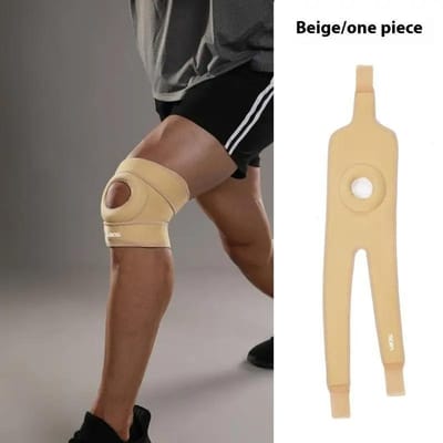 1 Stuk Verstelbare Kniebrace Met Patella Beschermer Ademend Sport Kniebeschermer Voor Meniscus Bandament Gewrichtspijn Verlichting