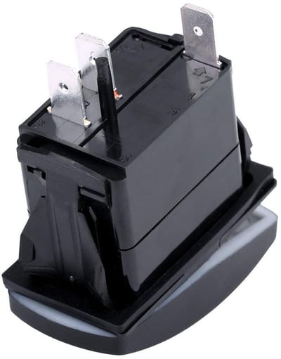 Rocker Switch Navy 12V-24V - 3 Pin Schakelaar voor Auto, Caravan, Boot en Marine