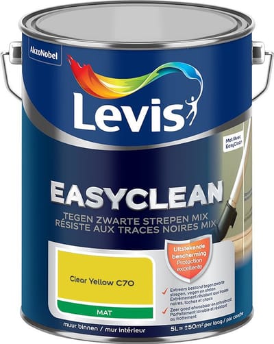 Levis - Easyclean Tegen Zwarte Strepen Mix - Clear Yellow C70 - Mengverf - 5 L