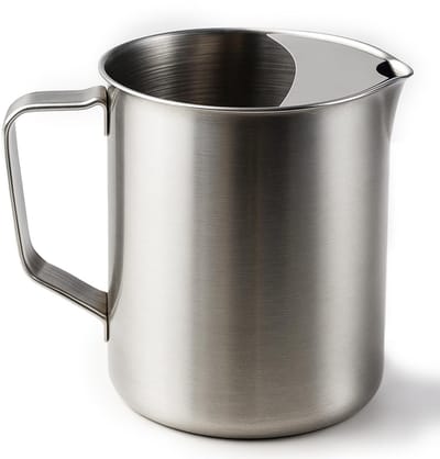Dailygoods- Waterkaraf 1,4 l - Roestvrij Staal - Met Handvat - Deksel - Geschikt voor Dranken - Elegant Design - Drankkan