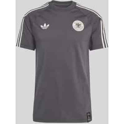regular fit T-shirt van katoenmix met DFB-applicatie