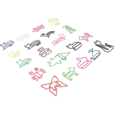 100 stuks Paperclips Kleurrijk Schattig Exquise Mini Metalen Paperclips voor Feest Uitnodigingskaarten white
