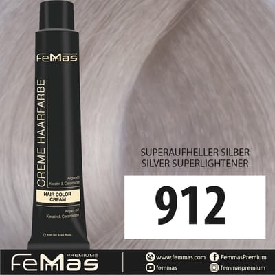 Femmas (912) - Haarverf - Super Brightener Zilver - 100ml