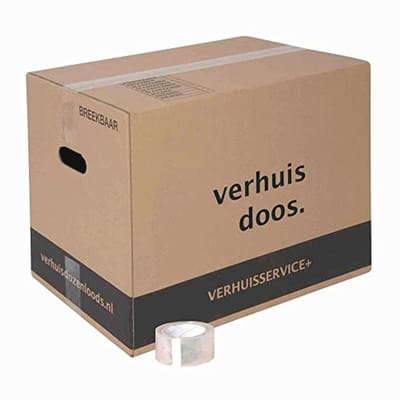 Verhuisdozen 60 Liter - Extra Stevige Dubbelwandige Verhuisdozen - 20 Stuks incl. Tape