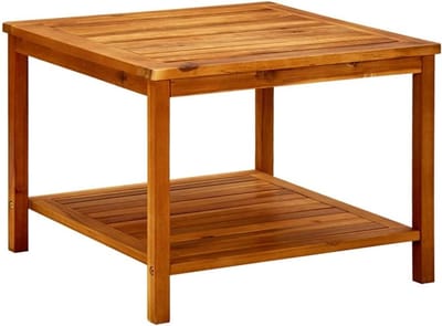 Trendy Houten Salontafel 60x60x45 cm - Duurzaam en Weerbestendig