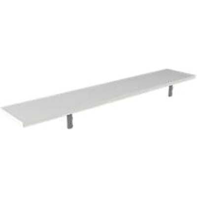 Tassenplanchet voor receptiebalies Atlantis, wit, B 1000 x D 190 mm
