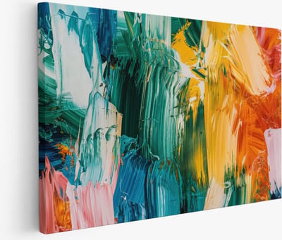 Saammp Muurcirkel Hout - Pastel Bloemen Boeket - Natuur - Abstract - Ø 90 - Wandcirkel - Wanddecoratie Cirkel - Muurdecoratie Woonkamer - Kantoor Decoratie