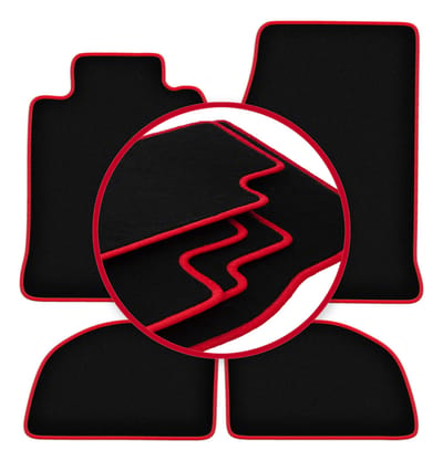 CARLUX-RED automatten voor: Porsche 924 coupé (1976-1988)
