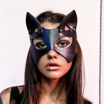 Vrouwen Sexy Leren Maskers Blinddoek Gothic Cosplay Mode Masker Halloween Carnaval Feest Gemaskerd Bal Fancy Masker Accessoires black