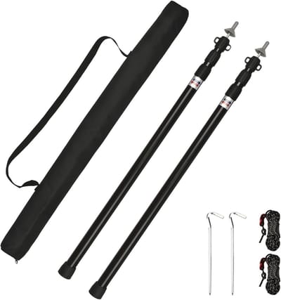 Telescoopstang voor Tenten en Luifels - Verstelbare Aluminium Baldakijnsteun 95-234 cm