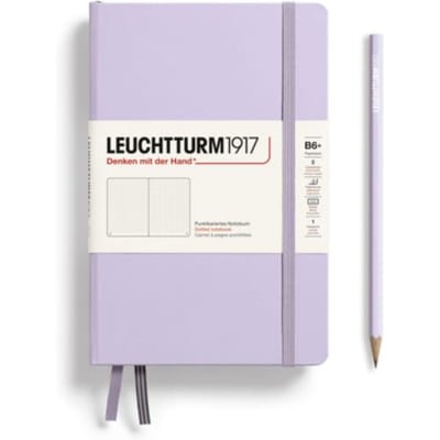 Leuchtturm1917 notitieboek, hardcover, paperback (b6+), dotted, lila