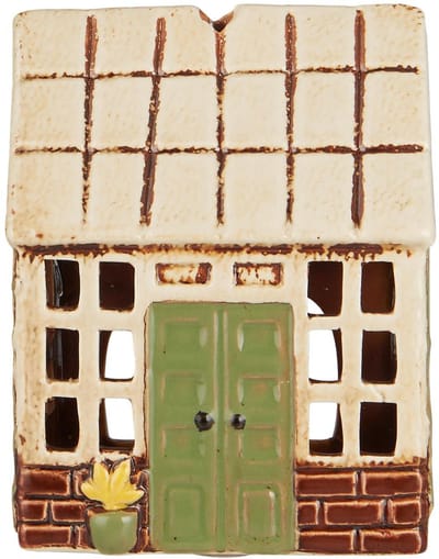 Ib Laursen - Keramieken Huisje - Orangerie - Beige - Waxinelichthouder