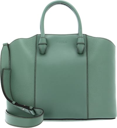 FURLA Leren Schoudertas Handtas Miastella Tote Bag Ulivo Donkergroen