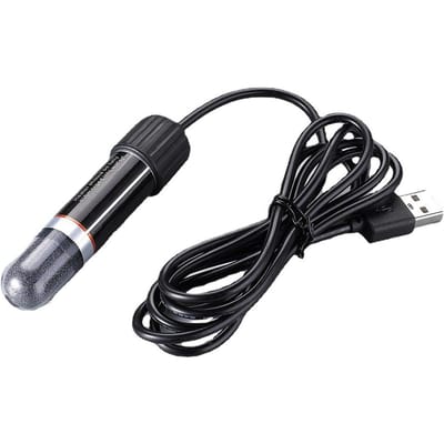 Chauffage d'aquarium 10W Chauffage d'aquarium Mini USB Submersible Constant 48°F(26°C) Thermostat de chauffage à tige Chauffage noir
