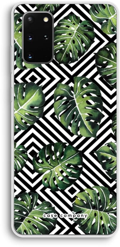 Case Company® - Hoesje geschikt voor Samsung Galaxy S20 Plus hoesje - Geometrische jungle - Soft Cover Telefoonhoesje - Bescherming aan alle Kanten en Schermrand