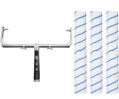 Verfroller Frameset 4 Stuks - Verstelbaar 30-45 cm Verfroller Frame met Microvezel Mouwen