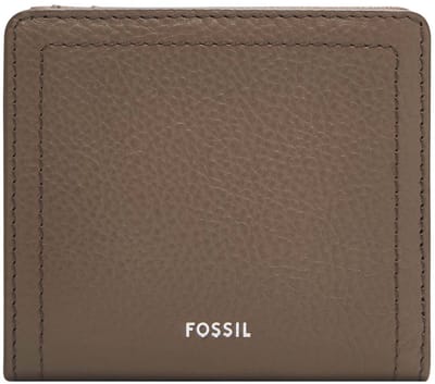 FOSSIL Leren Portemonnee Logan RFID Small Bifold Smoke Bruine