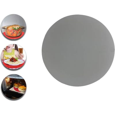 30cm Siliconen Magnetronmat Anti-aanbak Ovenmat Hittebestendige Magnetron Draaiplateau Mat grijs