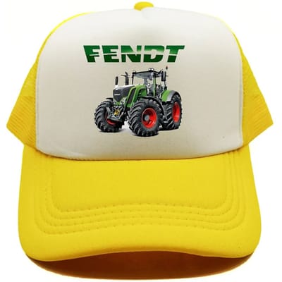 Fendt Trucker Cap Mannen Grappige Landbouw Tractor Landbouw Fendt Hoed Baseballpet Coole Zomer Unisex Mesh Net Petten Adjustable beige