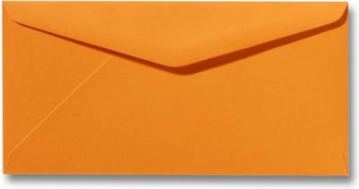 Envelop 11 x 22 cm Feloranje 60 stuks