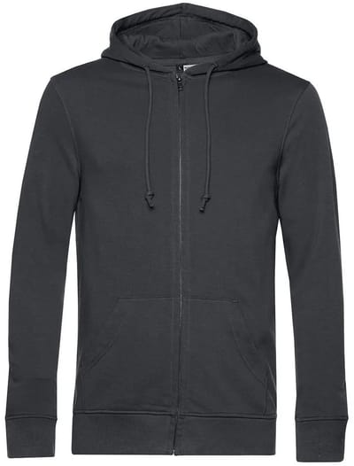 Hooded sweatshirt met rits B&C Organic