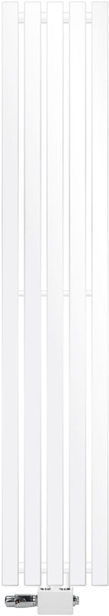 Badkamerradiator Stella 260x1400 mm wit met universele aansluitset